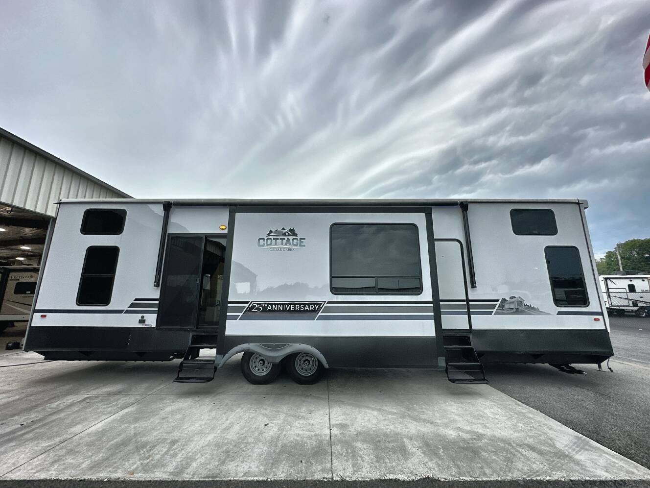 A photo of this 2024 Forest River CEDAR CREEK COTTAGE 40CBK