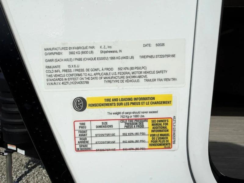 2027 KZ RV Connect SE C301BHKSE
