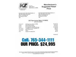 2027 KZ RV Sportsmen Select 231MKSL