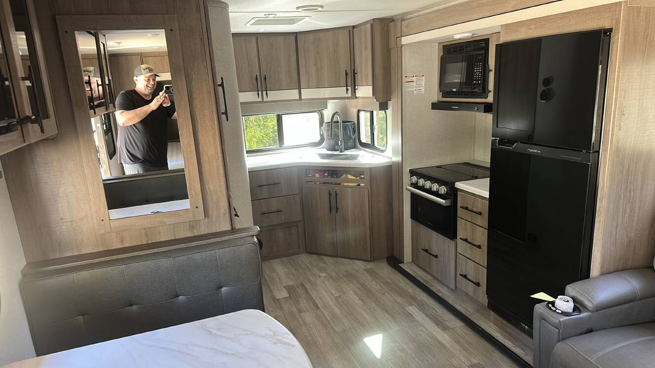 A photo of this 2022 Grand Design IMAGINE XLS 22MLE