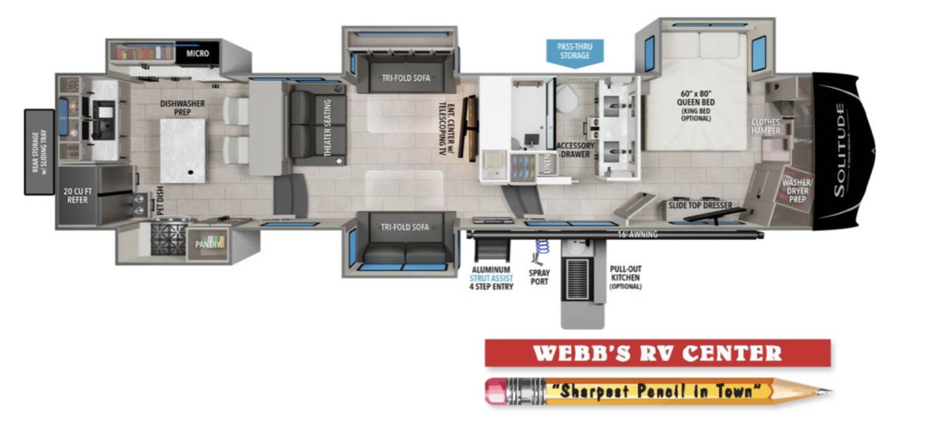 A photo of this 2025 Grand Design Solitude 390RK
