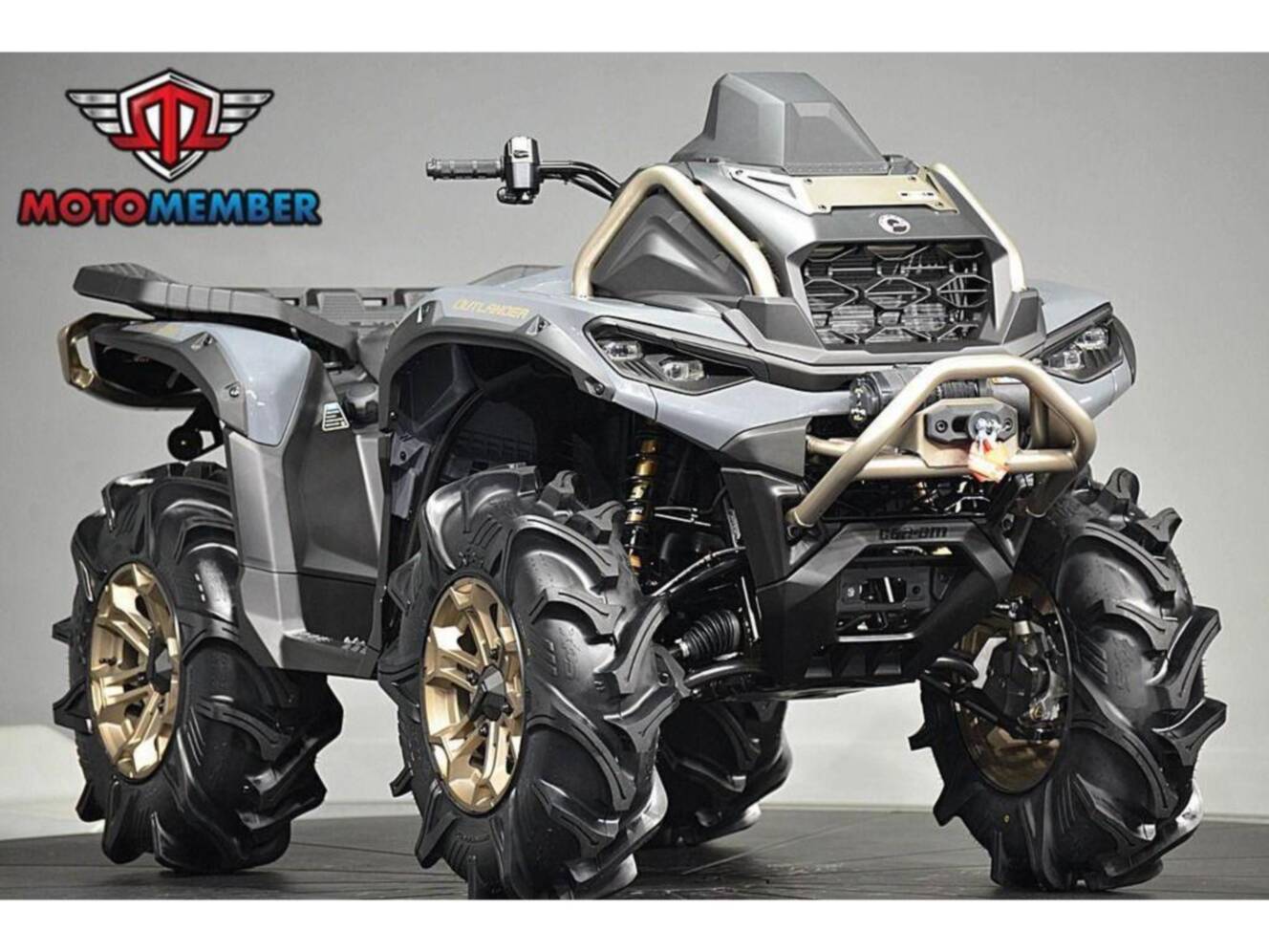 A photo of this 2026 Can-Am Outlander X mr 850 Granite Grey