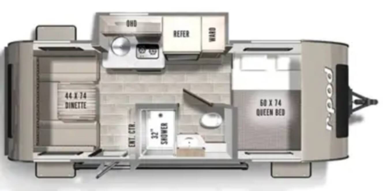 A photo of this 2021 Forest River Rv R POD HOOD RIVER 190