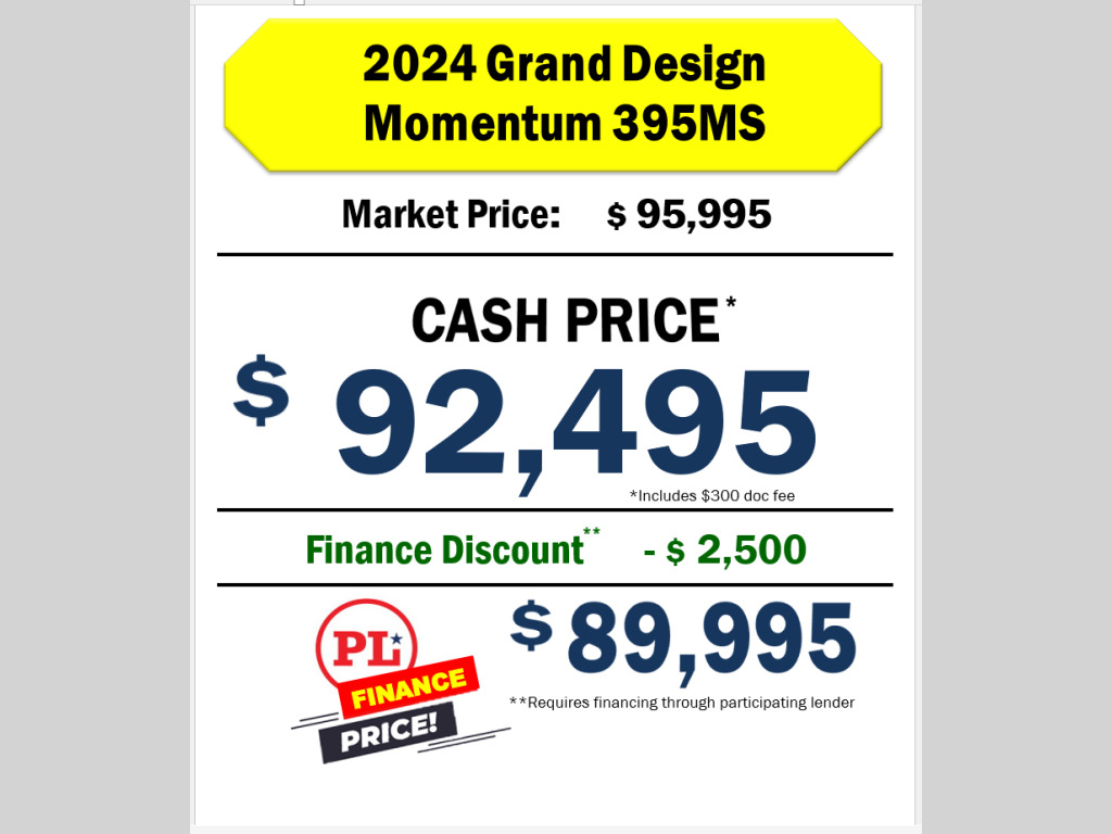 2024 Grand Design Momentum M-Class 395MS in ramsey MN