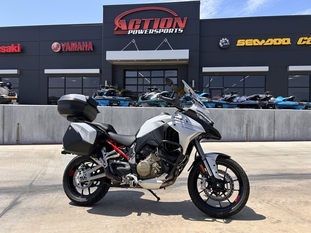 2023 Ducati Multistrada V4S Iceberg White - Alloy Wheels V4 S in Broken Arrow, OK