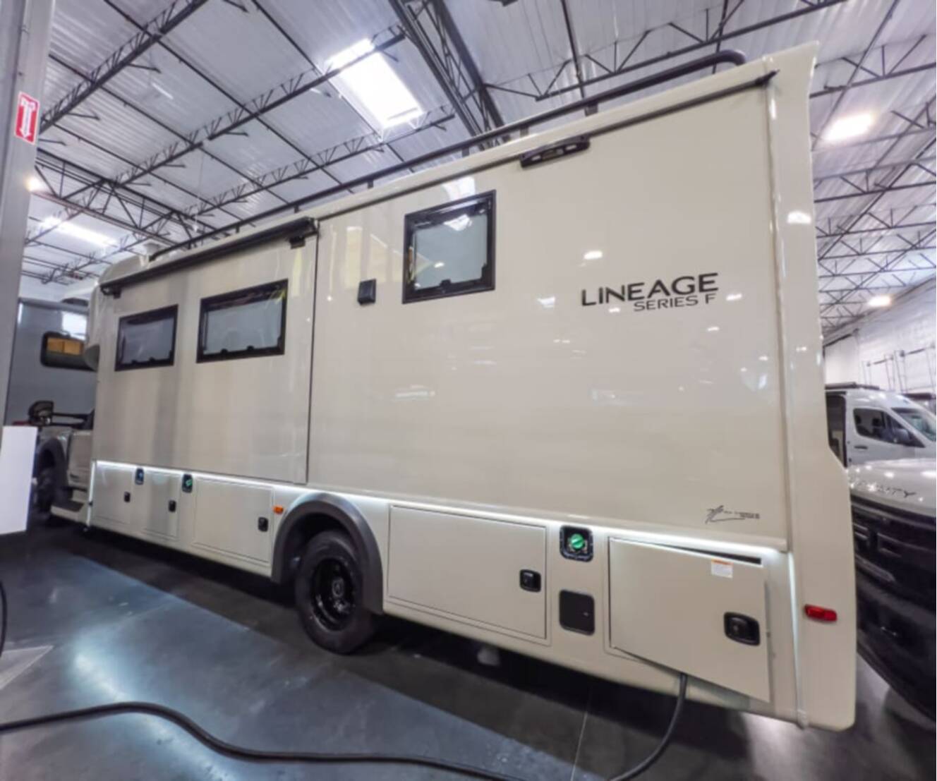 A photo of this 2027 Grand Design LINEAGE SERIES F 31ZW-FBP