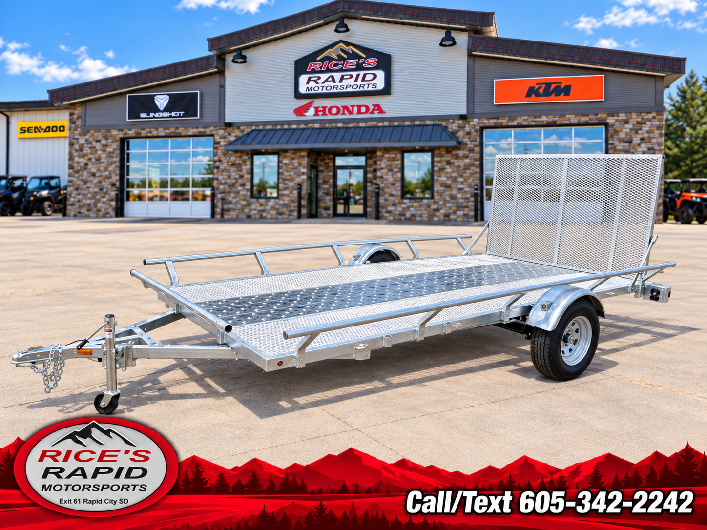 2025 Marlon Trailers 6.5X14 GALVANIZED in Rapid City, SD