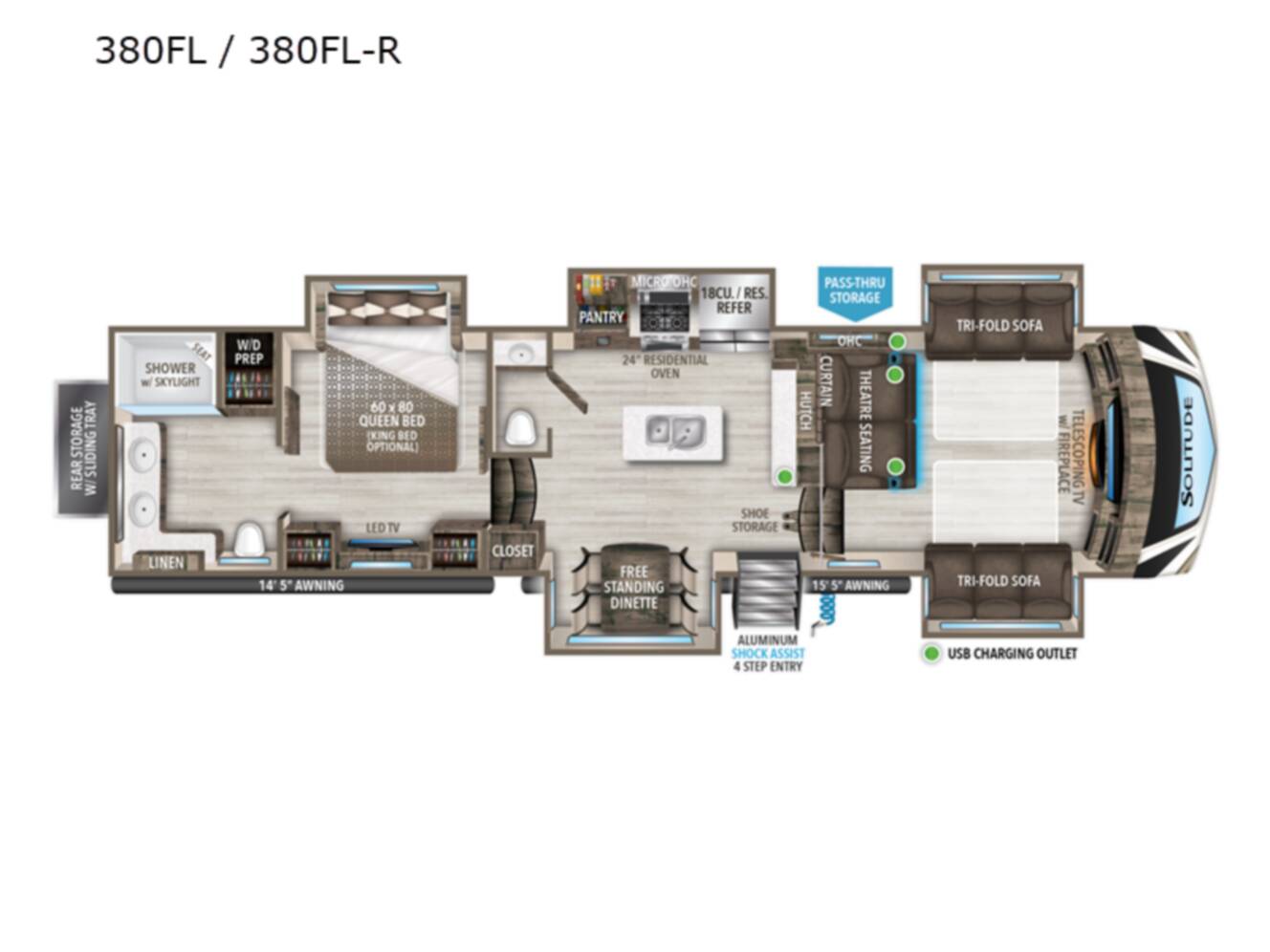 A photo of this 2022 Grand Design Solitude 380FL