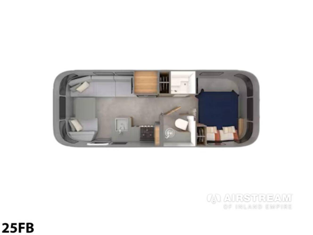 A photo of this 2026 Airstream Trade Wind 25FBQ Hatch