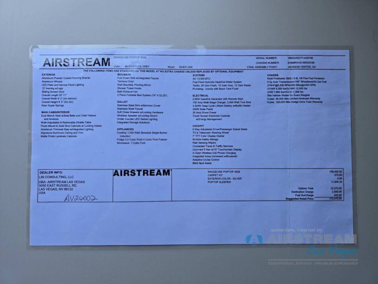 A photo of this 2026 Airstream Rangeline Pop Top