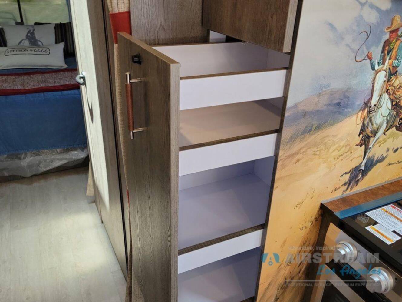 A photo of this 2026 Airstream Stetson 6666 Special Edition Queen Bed