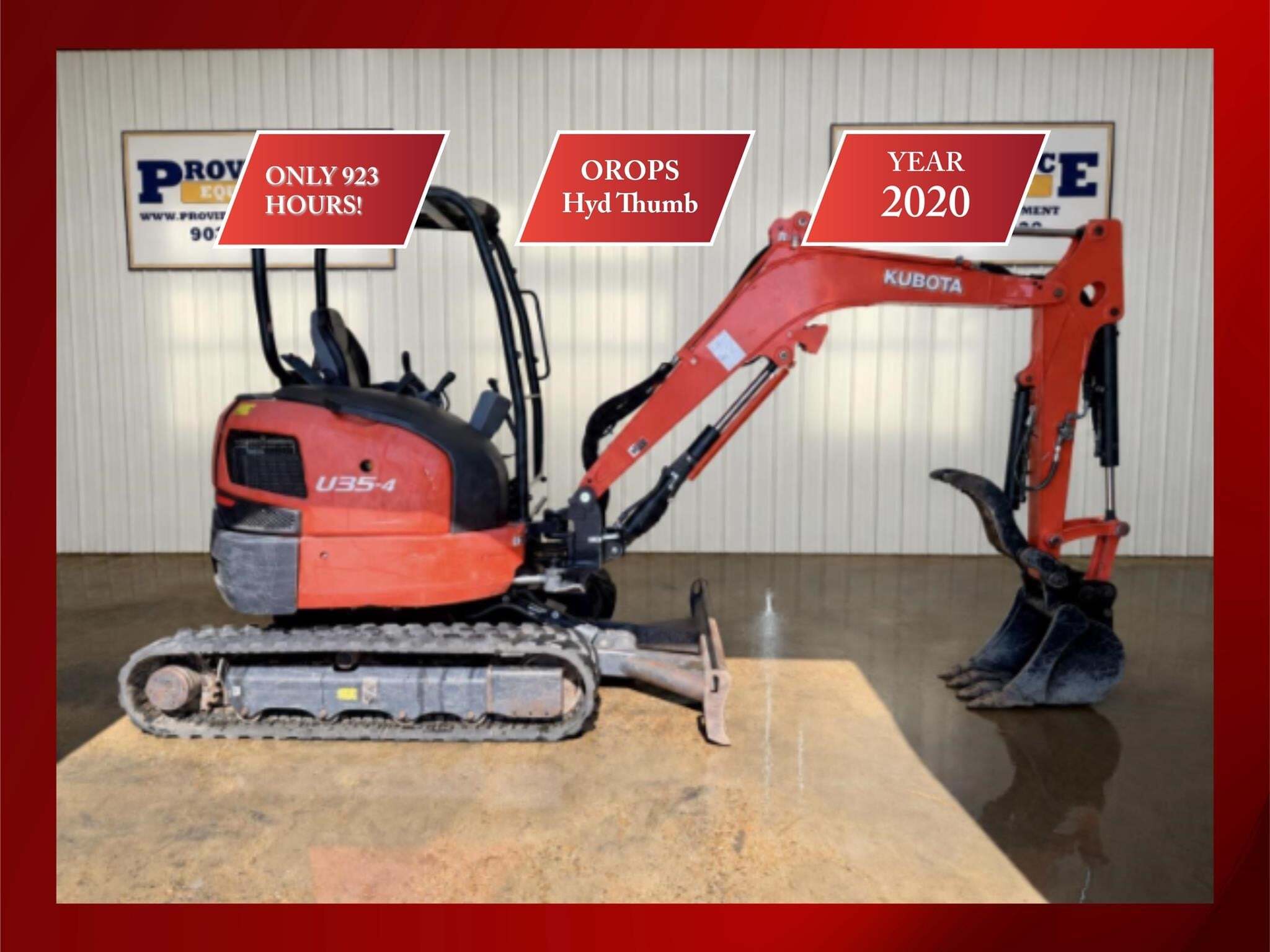2020 KUBOTA U35-4 in Trinidad, TX