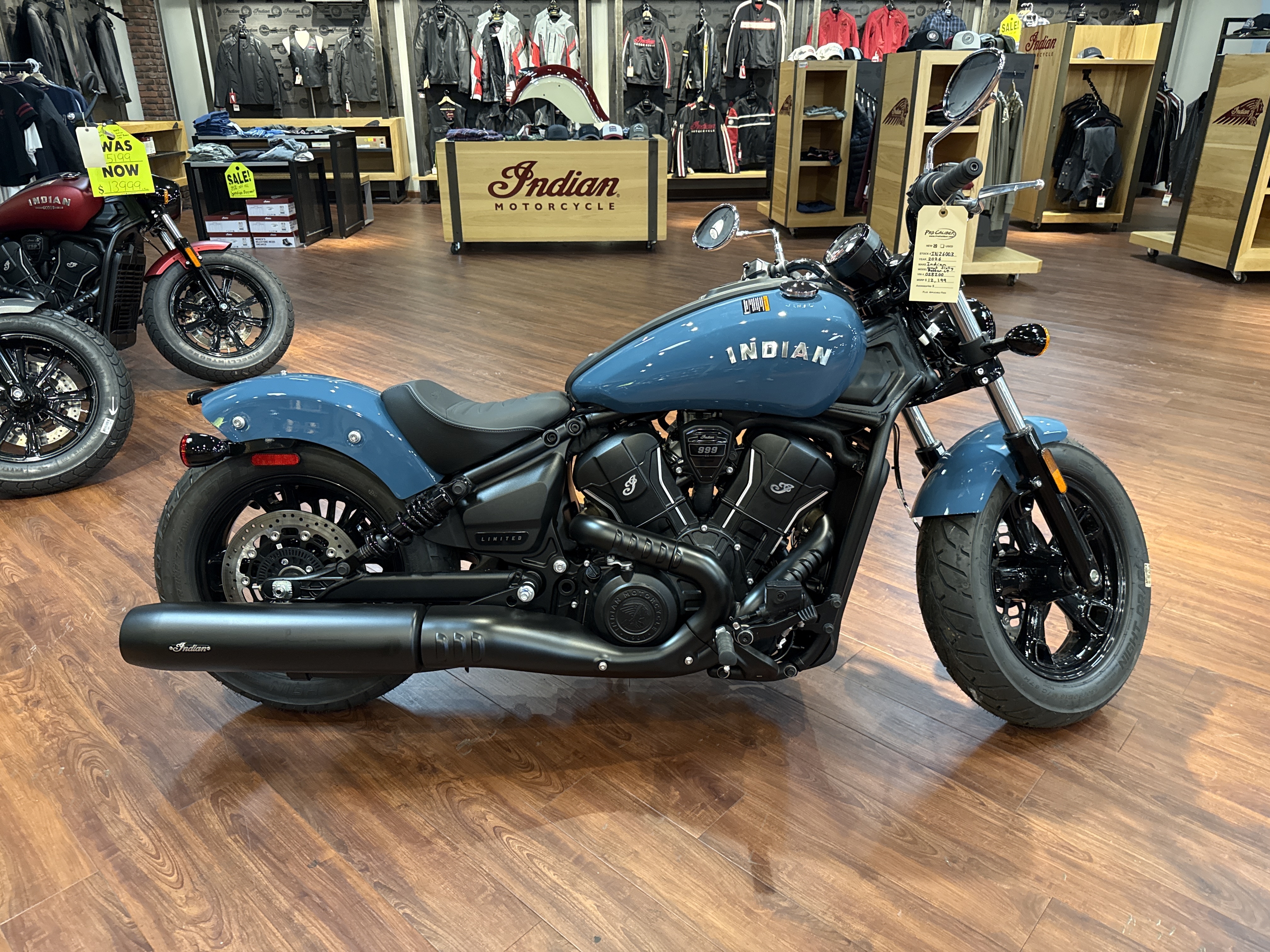 2026 Indian SCOUT SIXTY BOBBER LT, STORM BLUE, 49ST Limited BOBBER SIXTY in Vancouver, WA