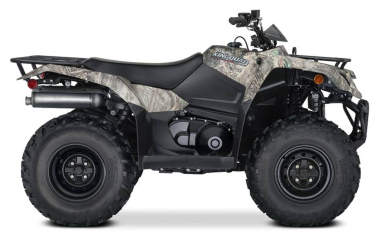 A photo of this 2025 Suzuki KingQuad 400ASi Camo