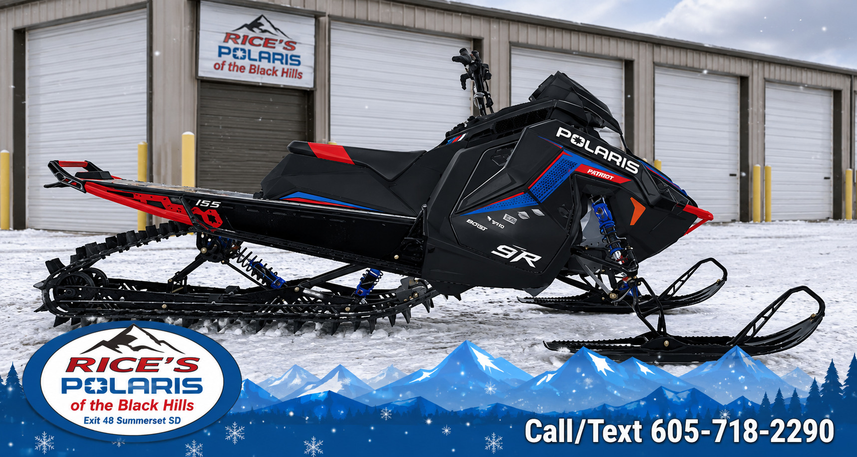2027 Polaris Patriot Boost RMK Factory Edition 155 Indy Red 325 SC PATRIOT BOOST 275 in rapid city SD