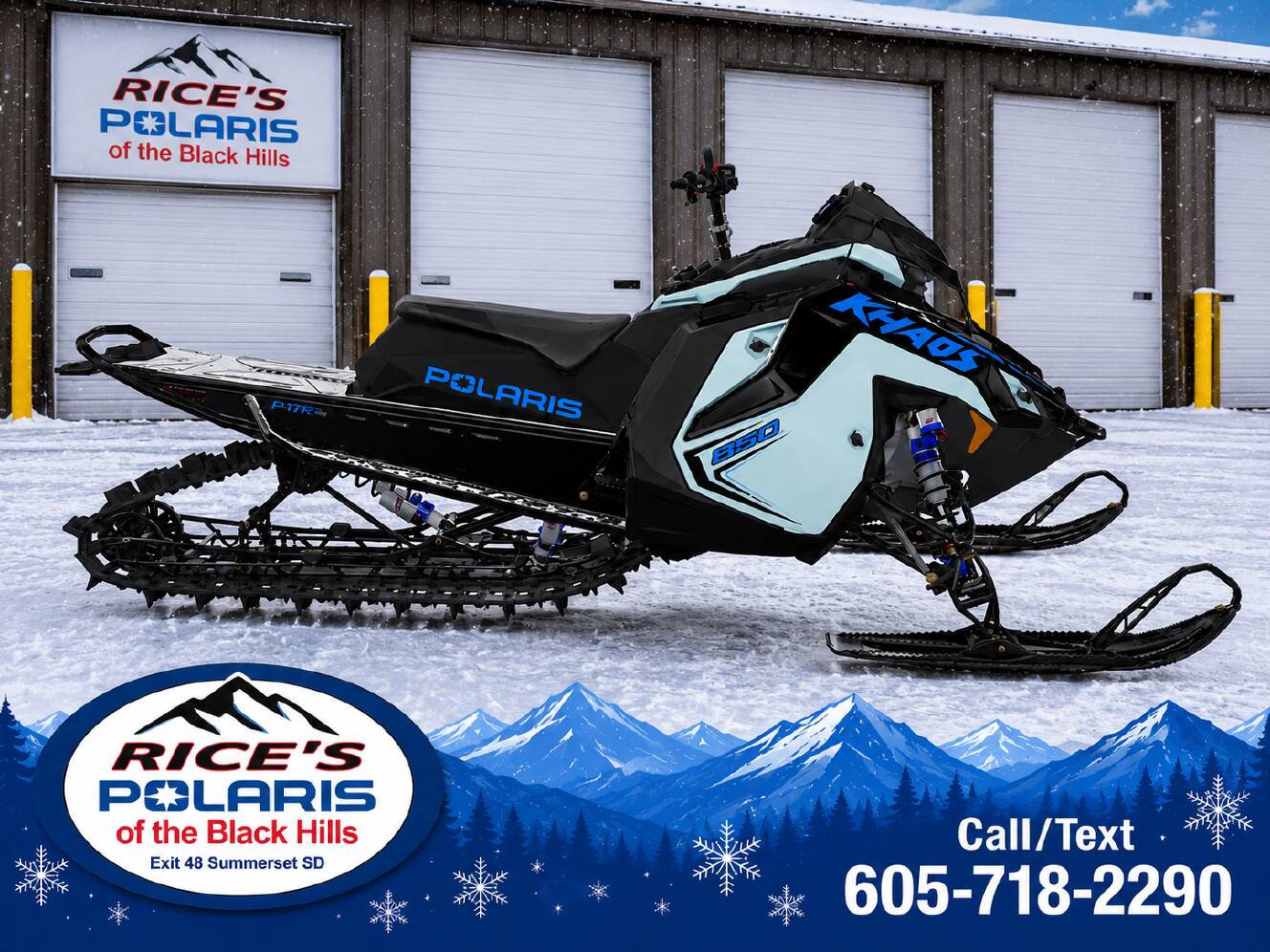 A photo of this 2026 Polaris 850 RMK Khaos 146 SC