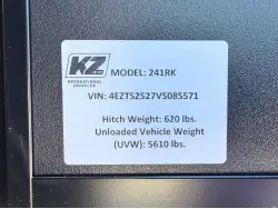 2027 KZ RV Sportsmen 241RK