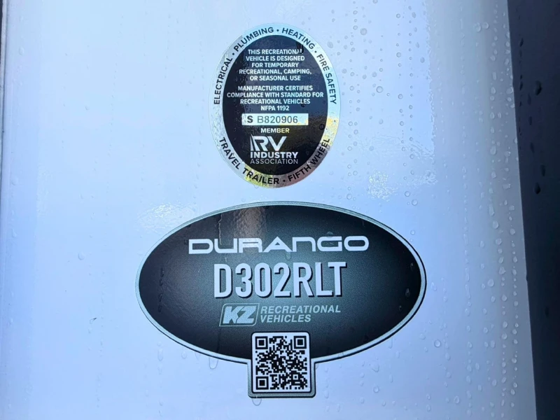 2027 KZ RV Durango D302RLT