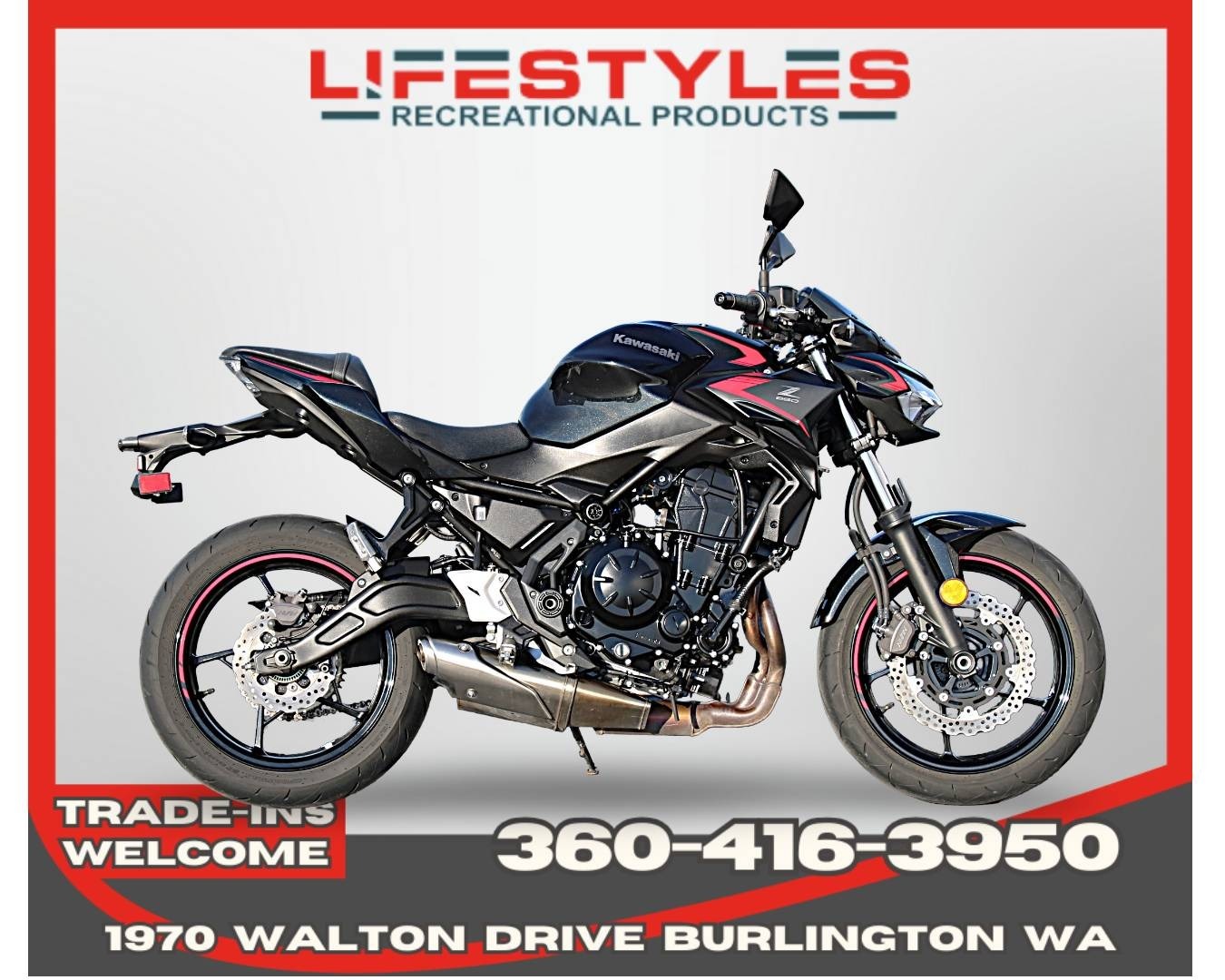 2023 Kawasaki Z650 650 in Burlington, WA