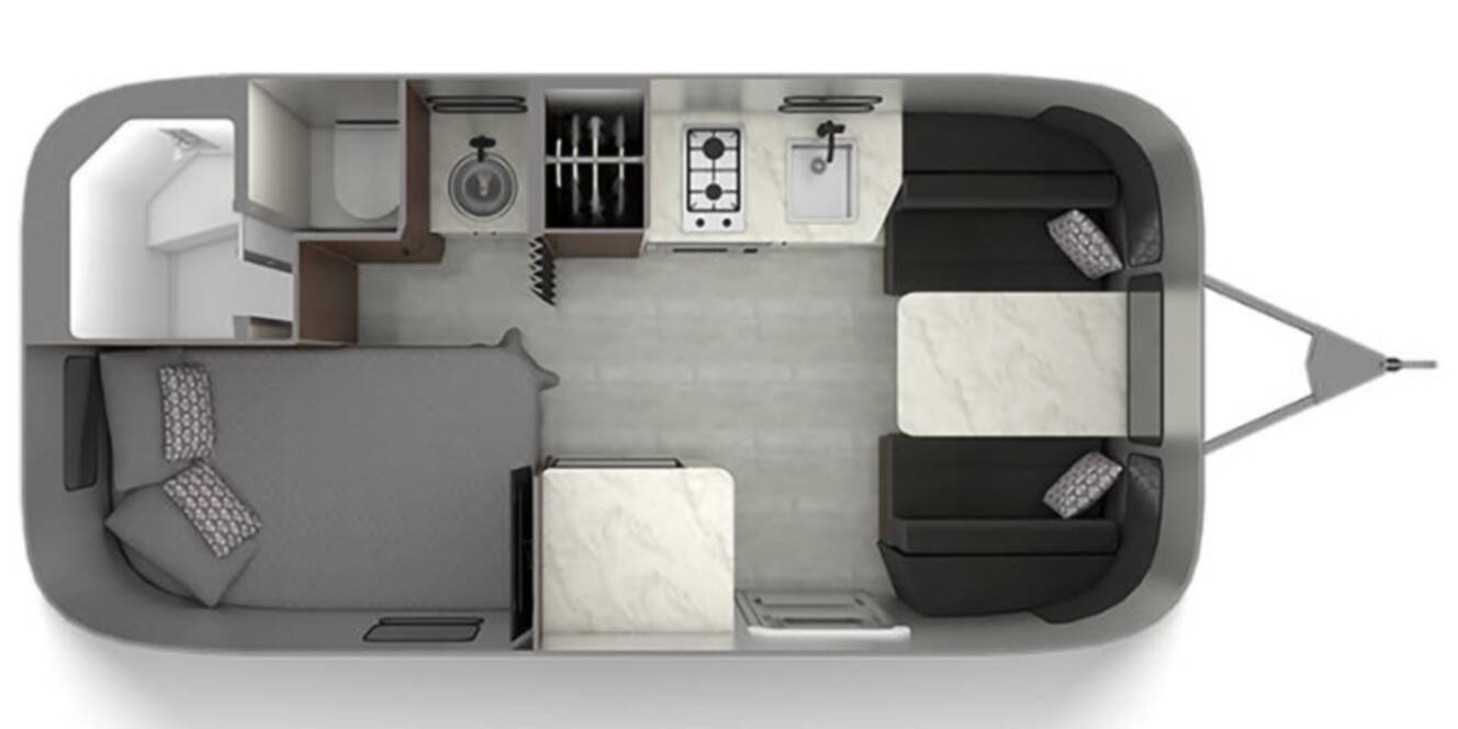 A photo of this 2021 Airstream Caravel 19CB