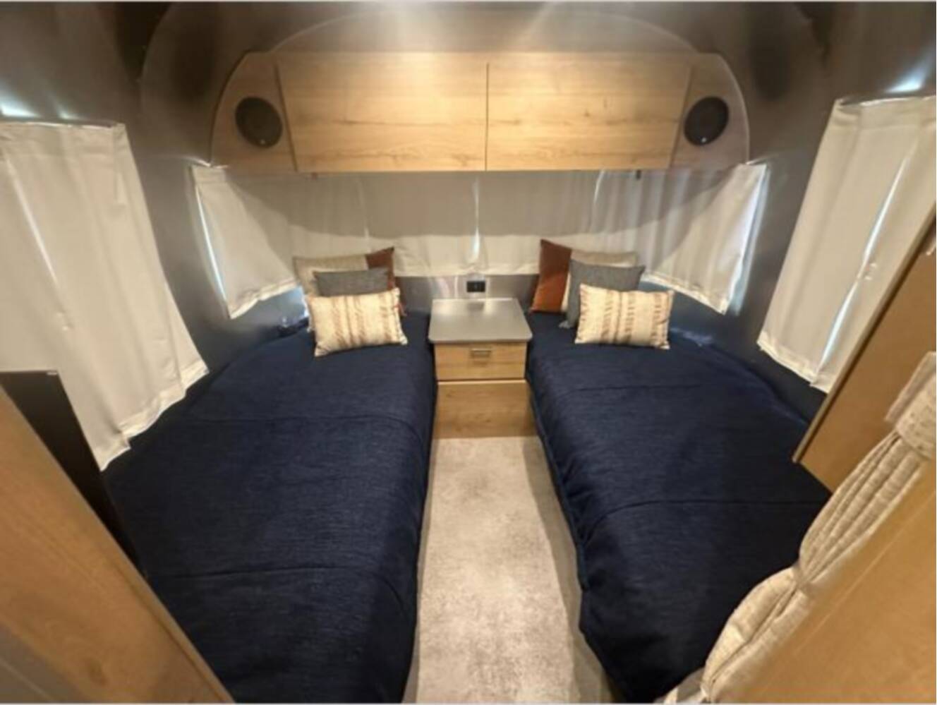 A photo of this 2027 Airstream Trade Wind 25FB Twin