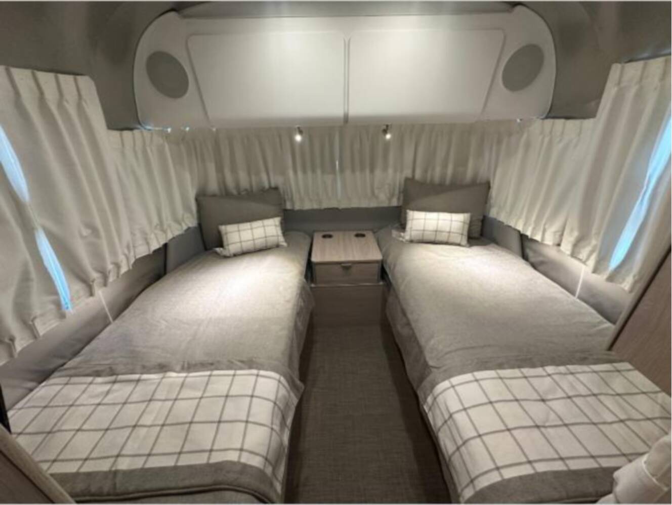 A photo of this 2027 Airstream Globetrotter 25FB Twin