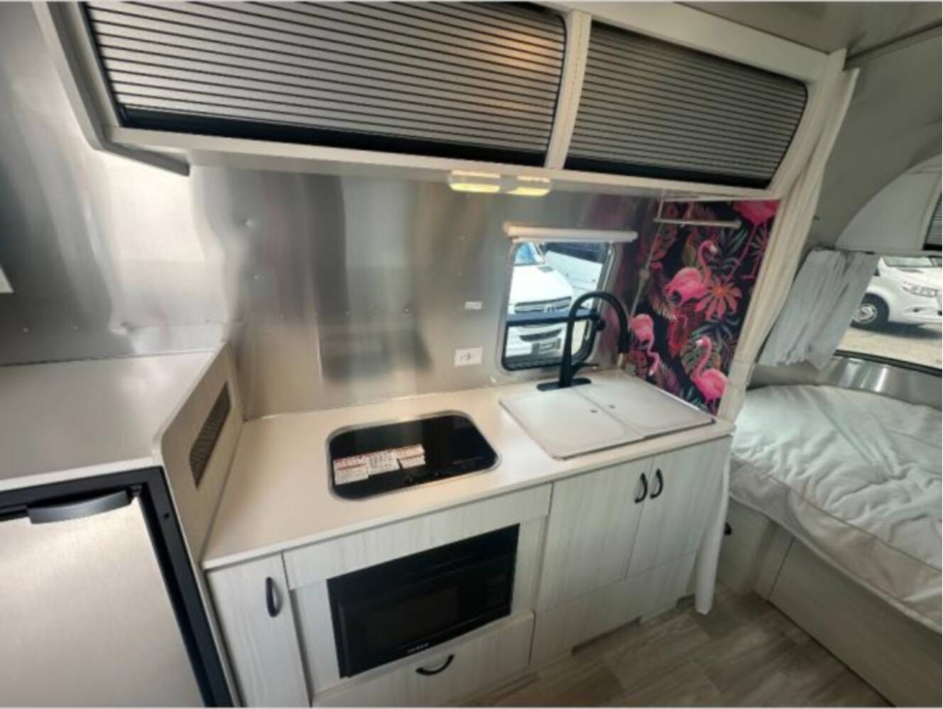 A photo of this 2024 Airstream Bambi 22FB