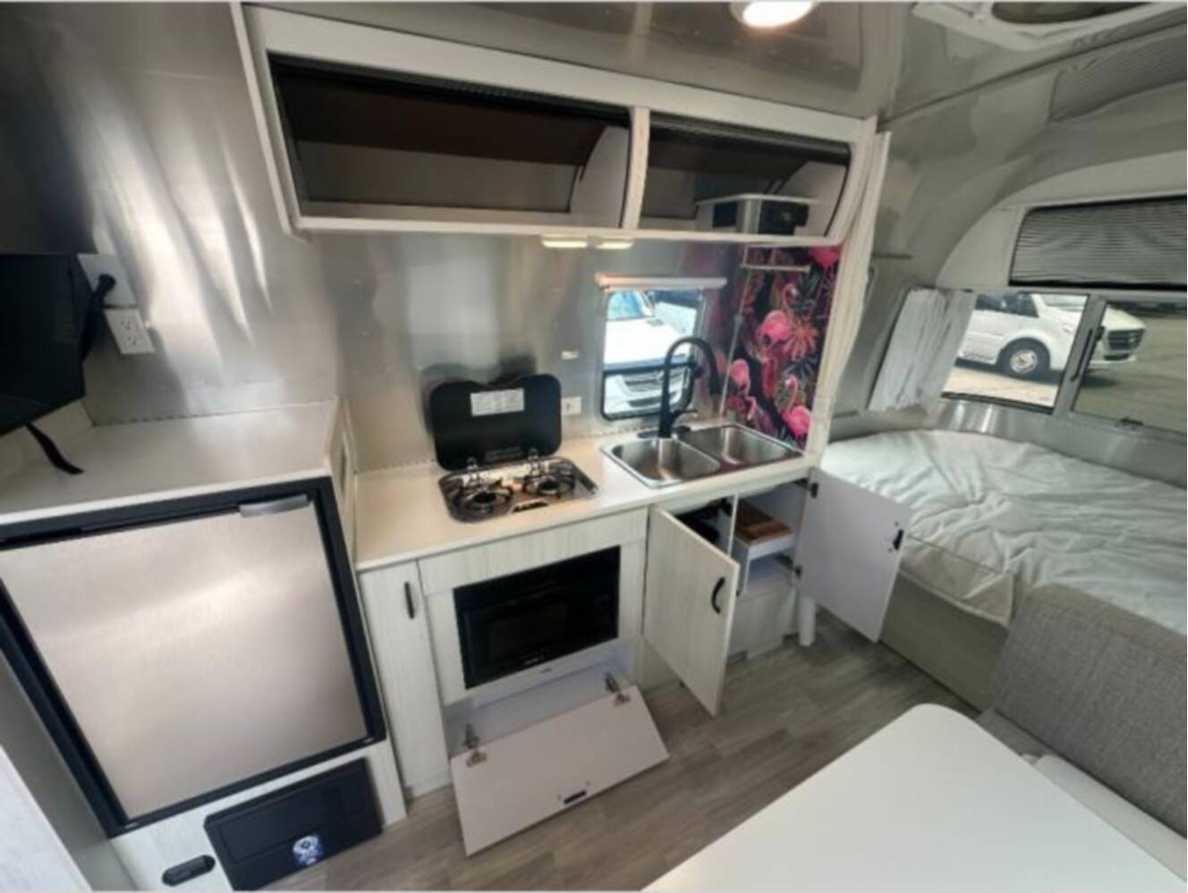 A photo of this 2024 Airstream Bambi 22FB