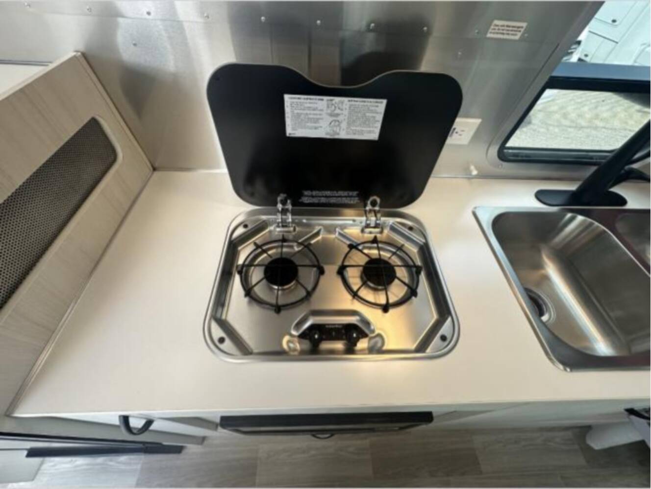 A photo of this 2024 Airstream Bambi 22FB