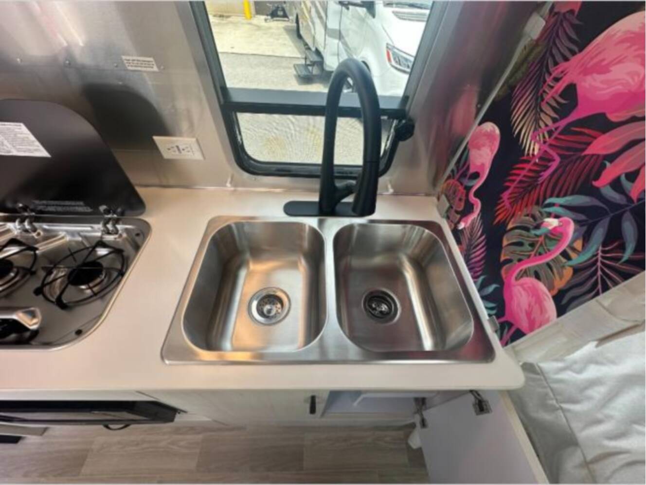 A photo of this 2024 Airstream Bambi 22FB