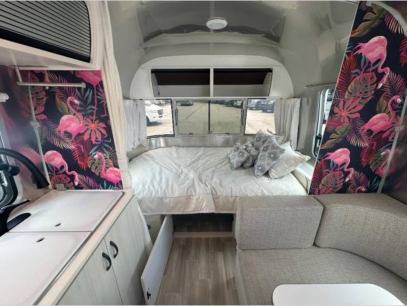 A photo of this 2024 Airstream Bambi 22FB