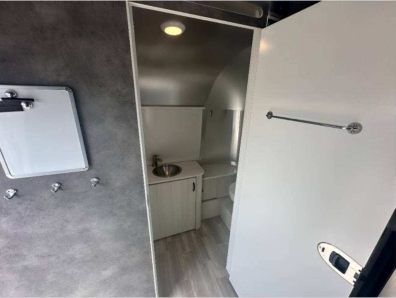 A photo of this 2024 Airstream Bambi 22FB