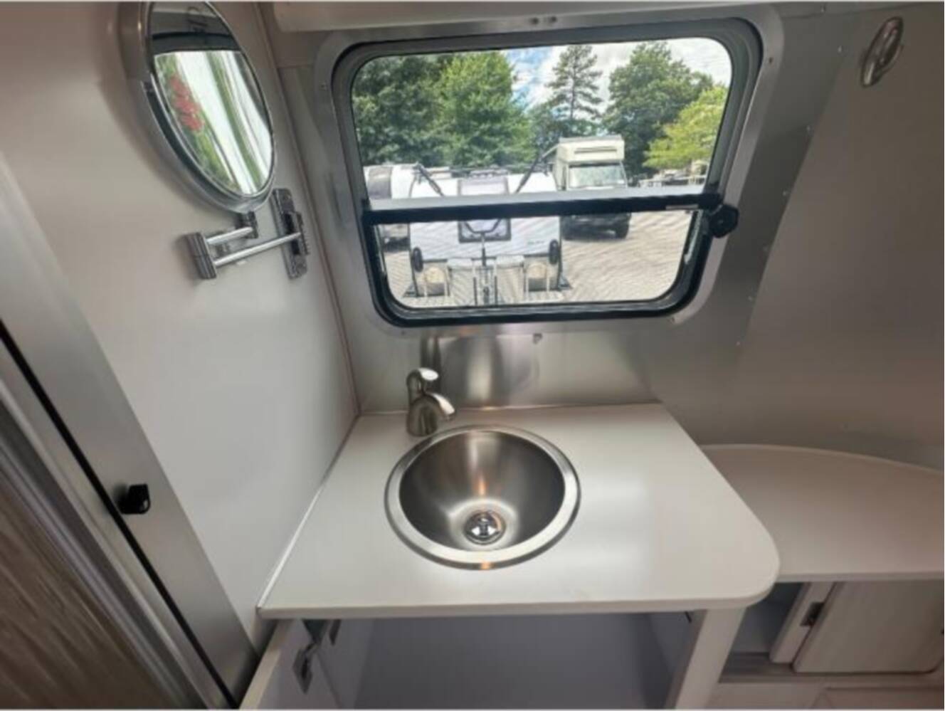 A photo of this 2024 Airstream Bambi 22FB