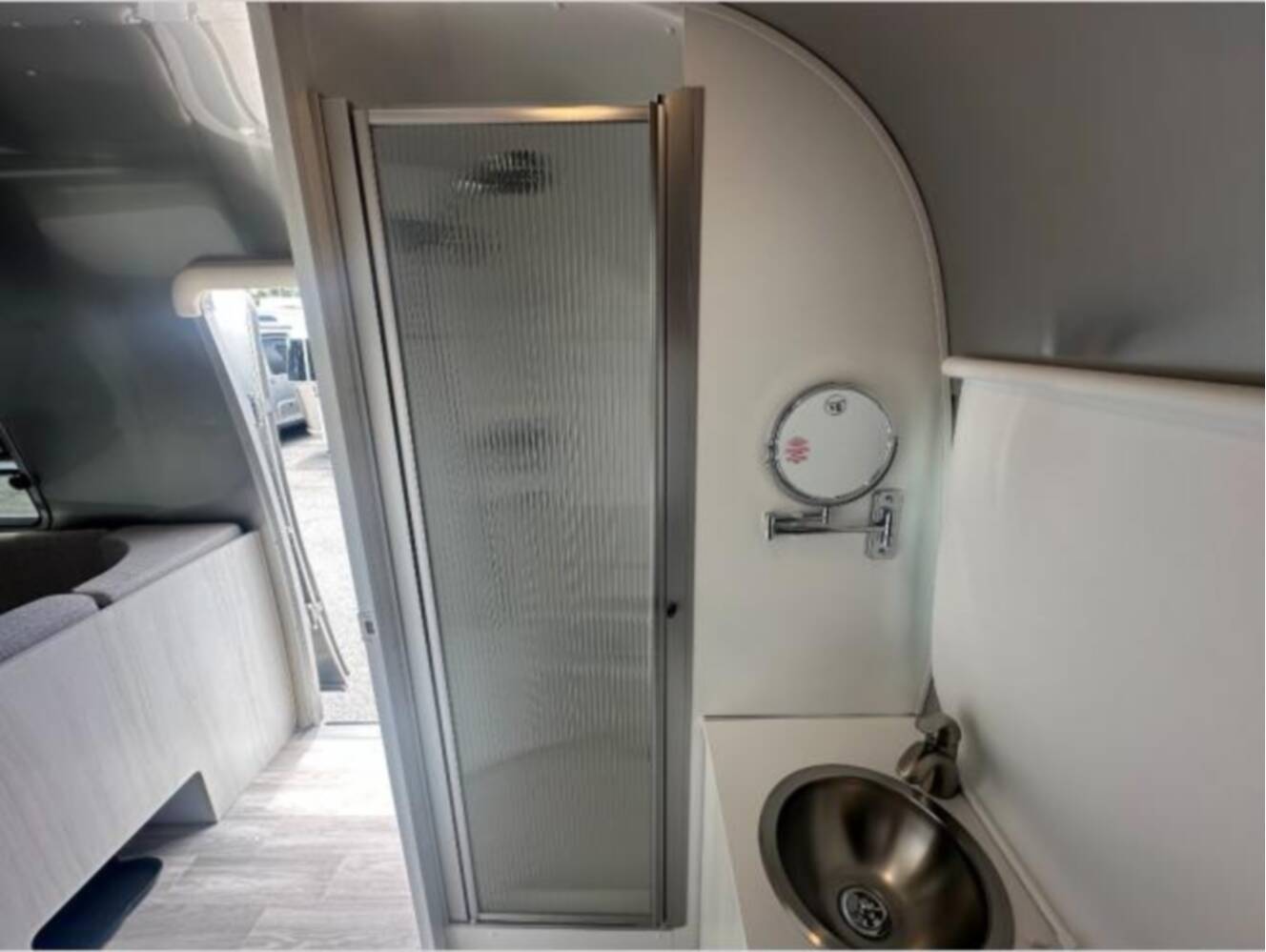 A photo of this 2024 Airstream Bambi 22FB