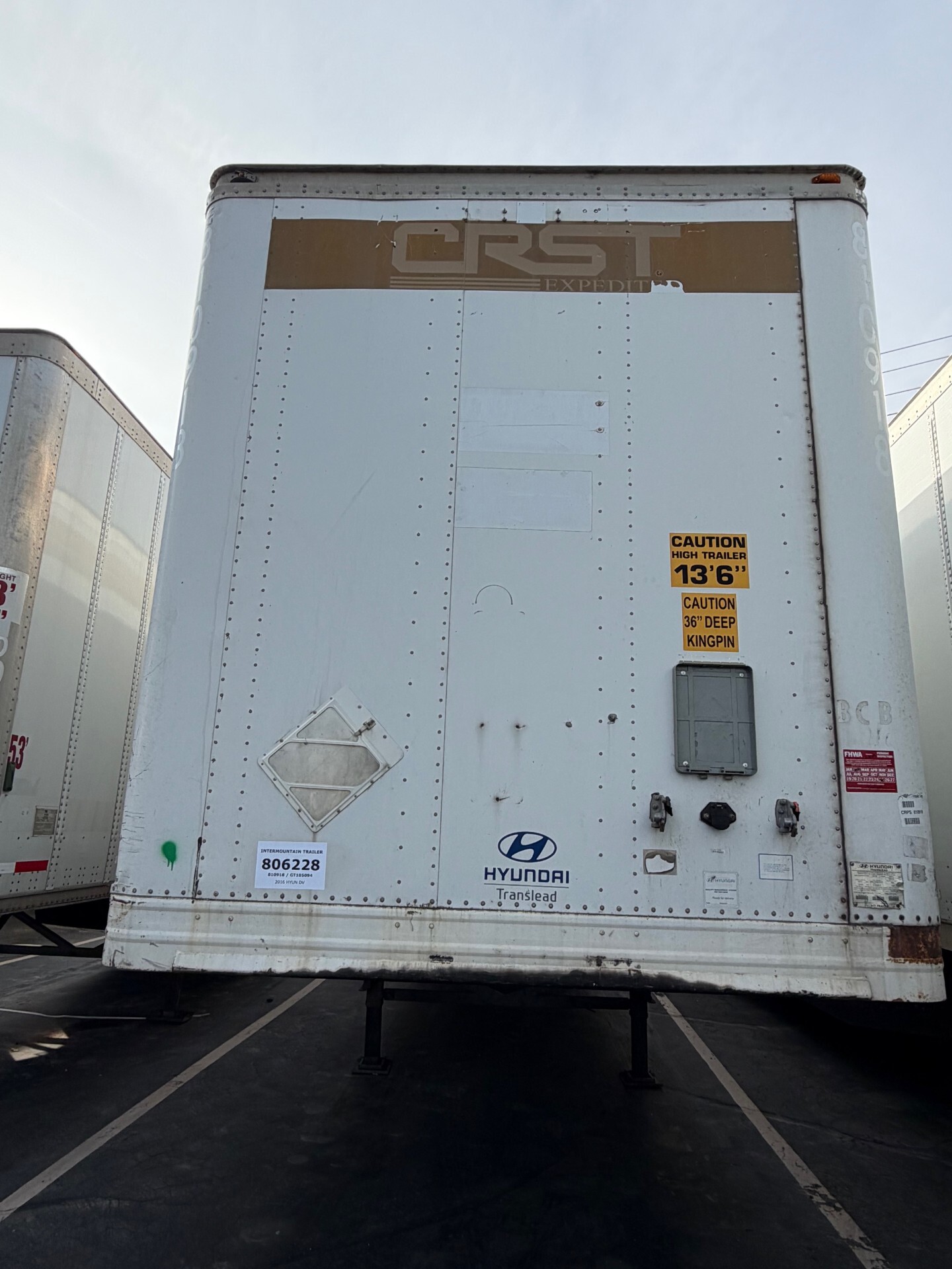 2016 HYUNDAI DRY VAN in Salt Lake City, UT