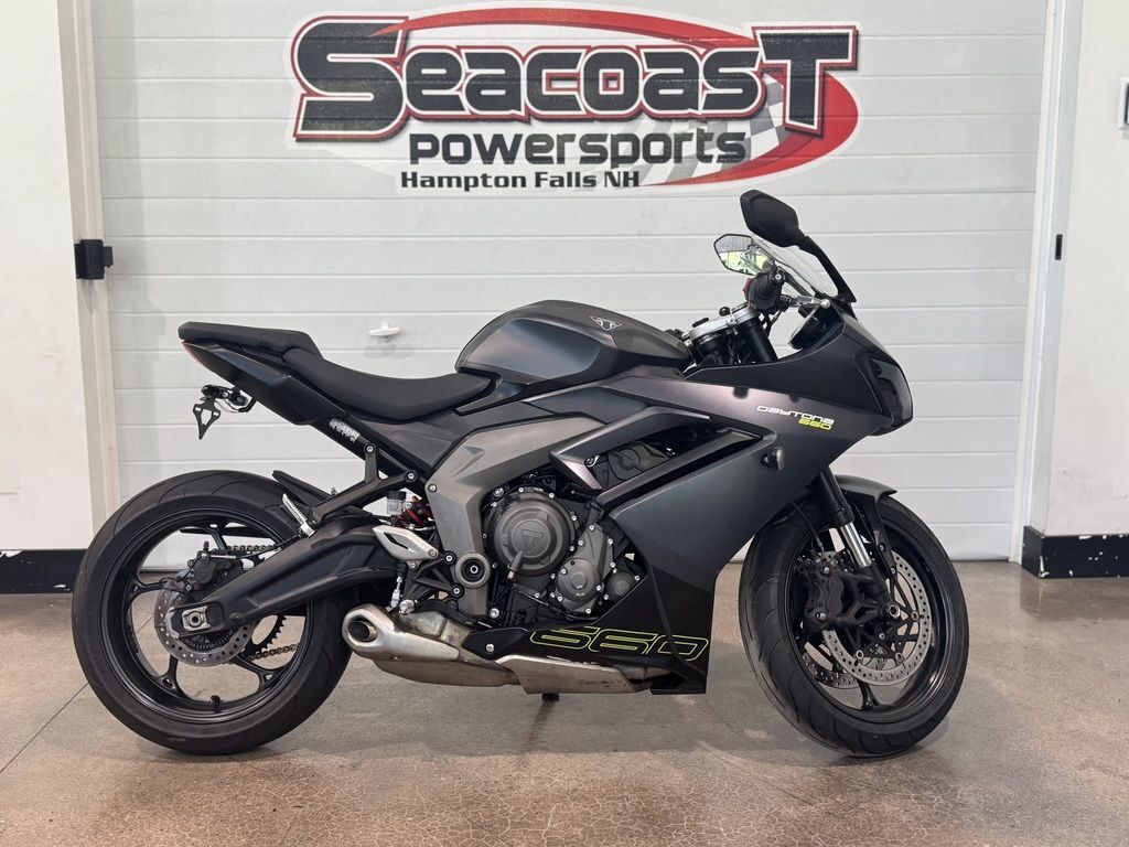 2025 Triumph Daytona 660 Satin Granite/Satin Black 660 in Hampton Falls, NH