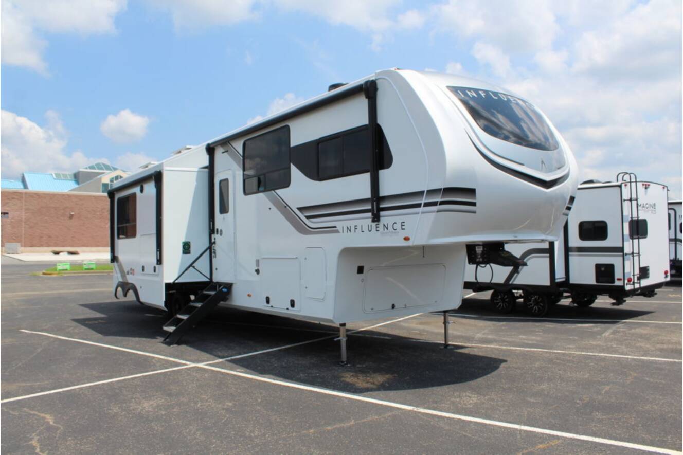 A photo of this 2026 Grand Design Influence 3804DS