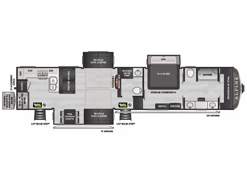 2022 Keystone 3910RK Alpine