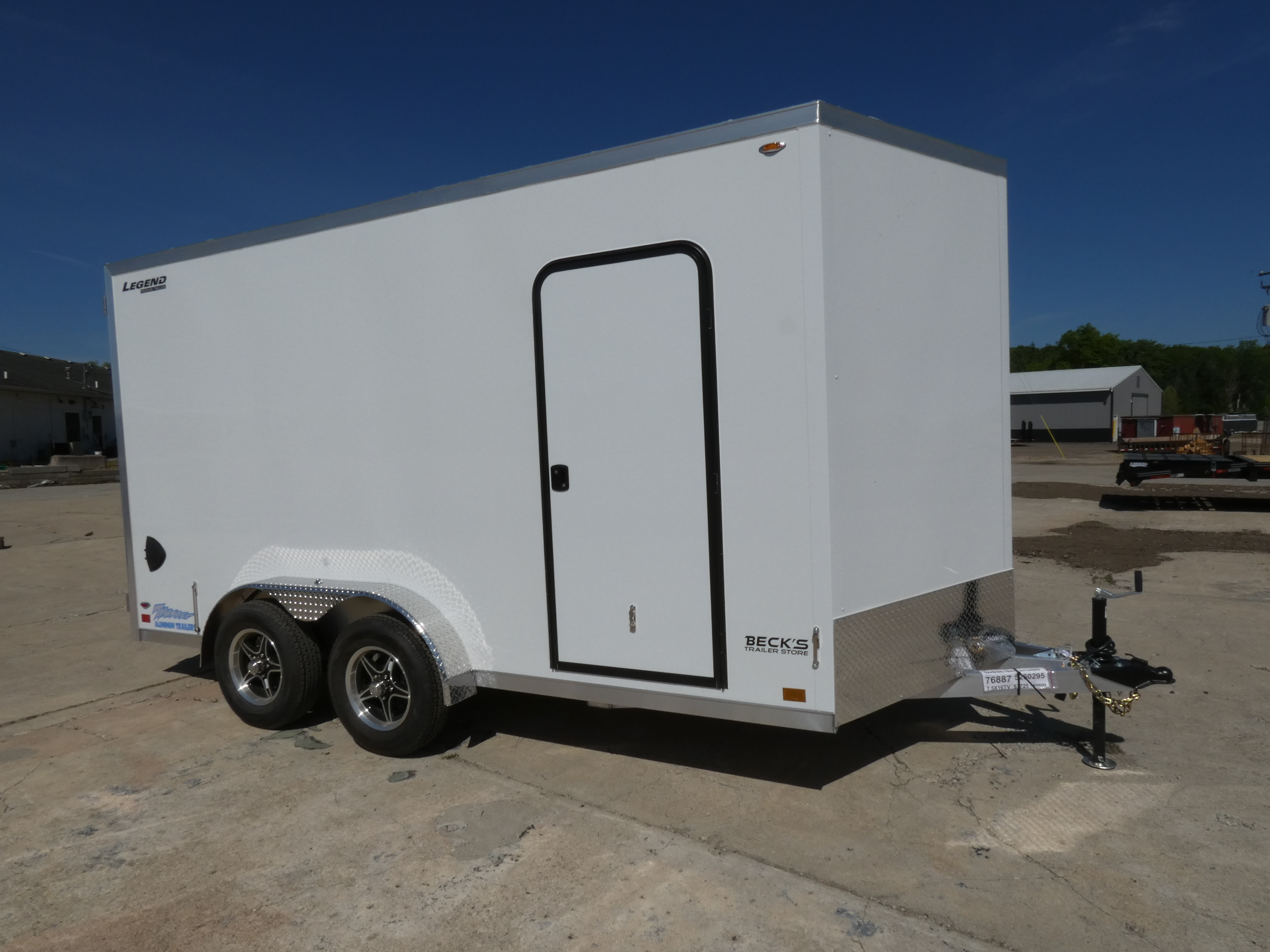 2026 Legend Trailers Thunder V-Nose 7.5' x 16' Aluminum Enclosed Cargo Trail in Saint Johns, MI