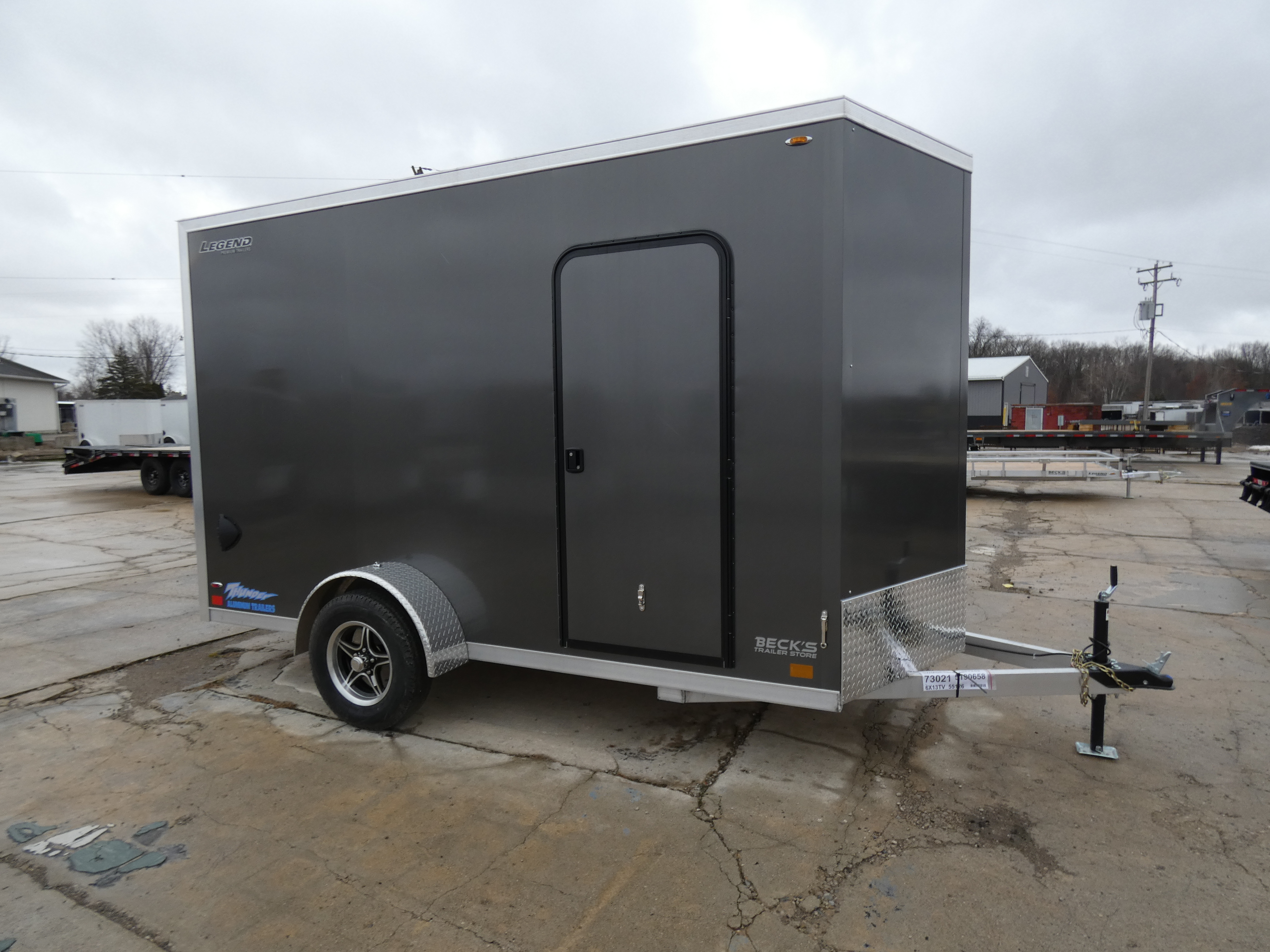 2026 Legend Trailers Thunder V-Nose 6' x 13' Aluminum Enclosed Cargo Trailer in Saint Johns, MI