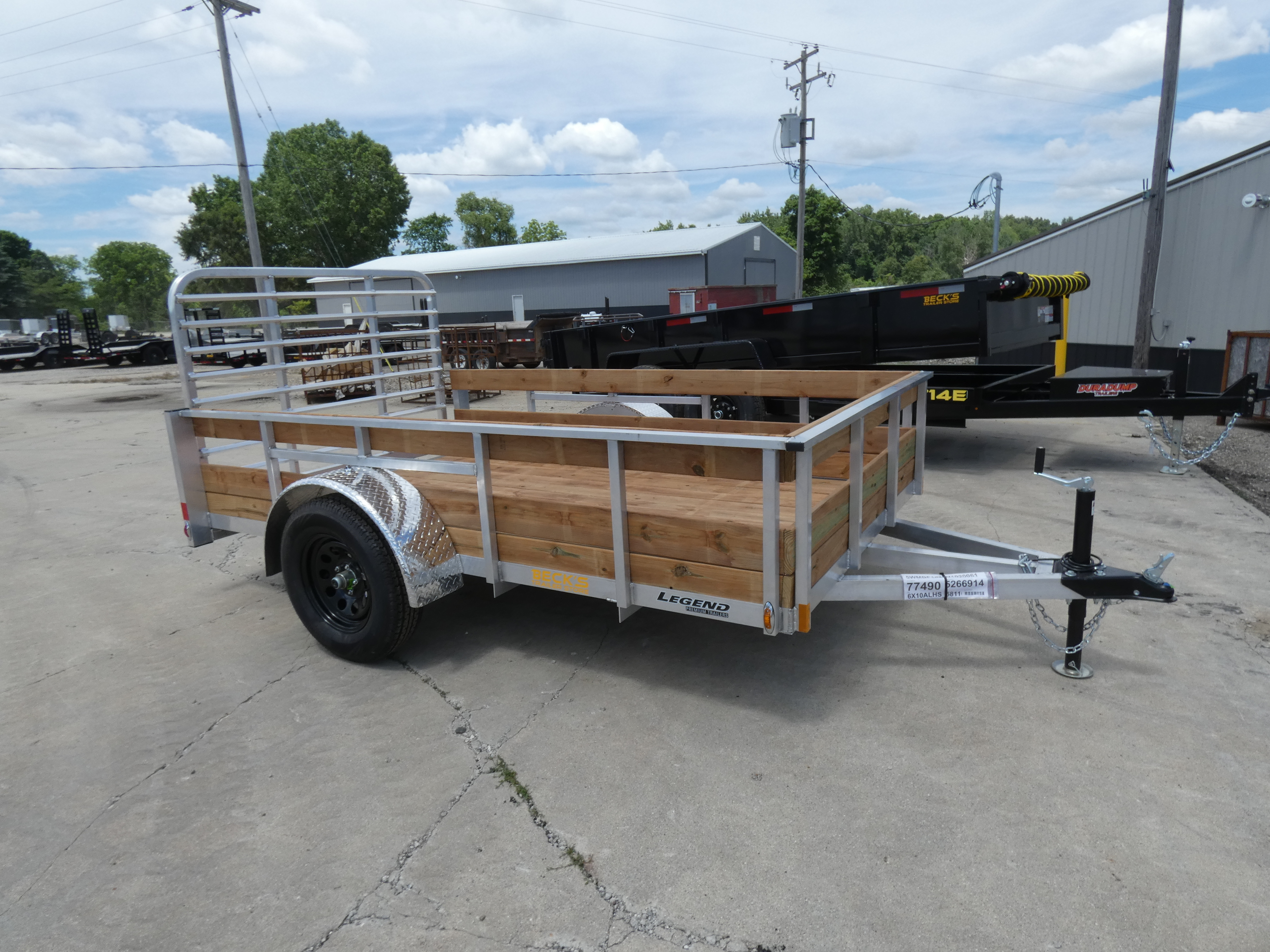 2027 Legend Trailers High Side Single Axle 6x10 - Triple Tube Tongue - Built in Saint Johns, MI