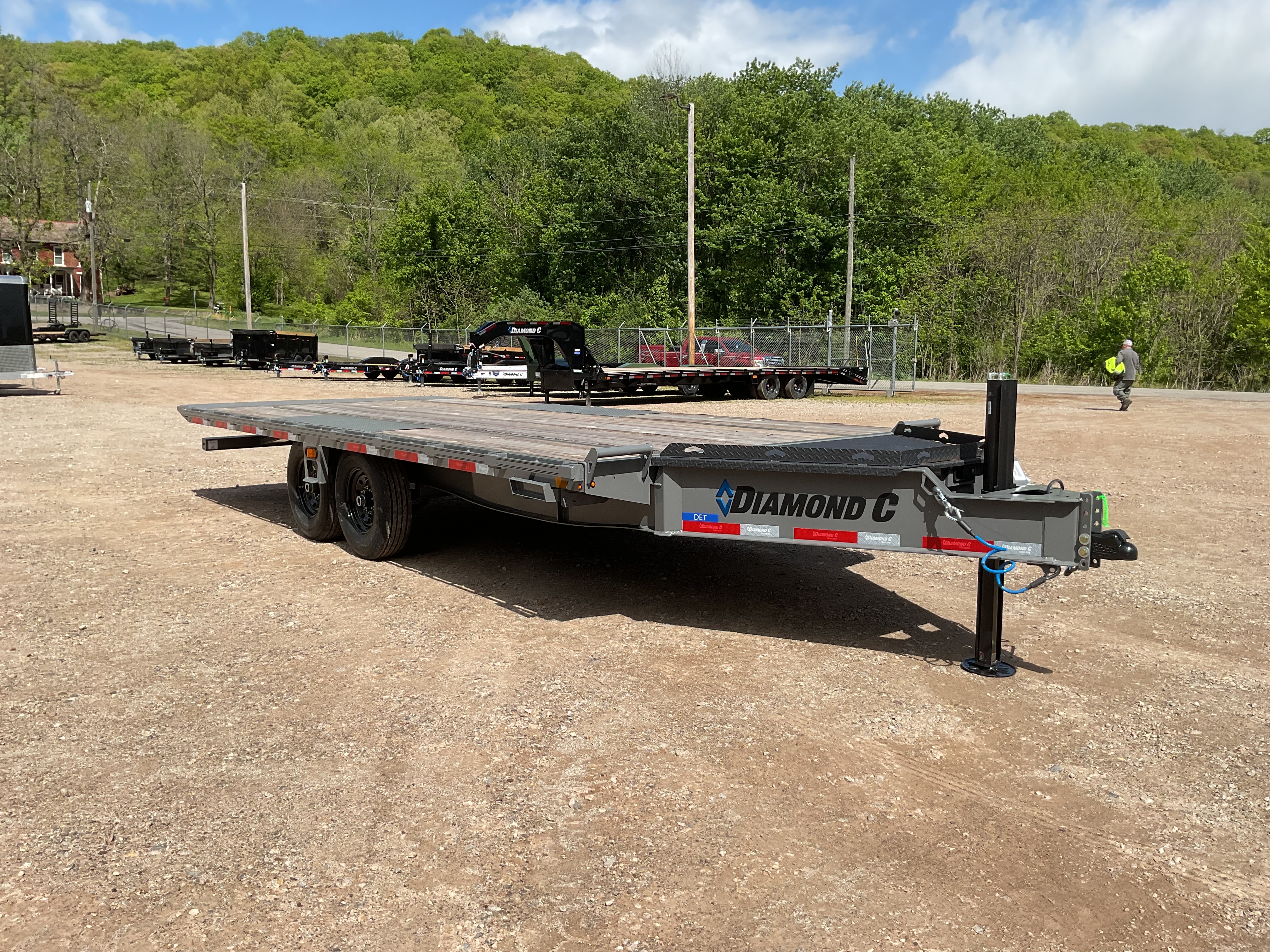 2026 Diamond C 20' Full Bed Power Tilt Equipment Trailer Labor Day Sal in Athens, OH