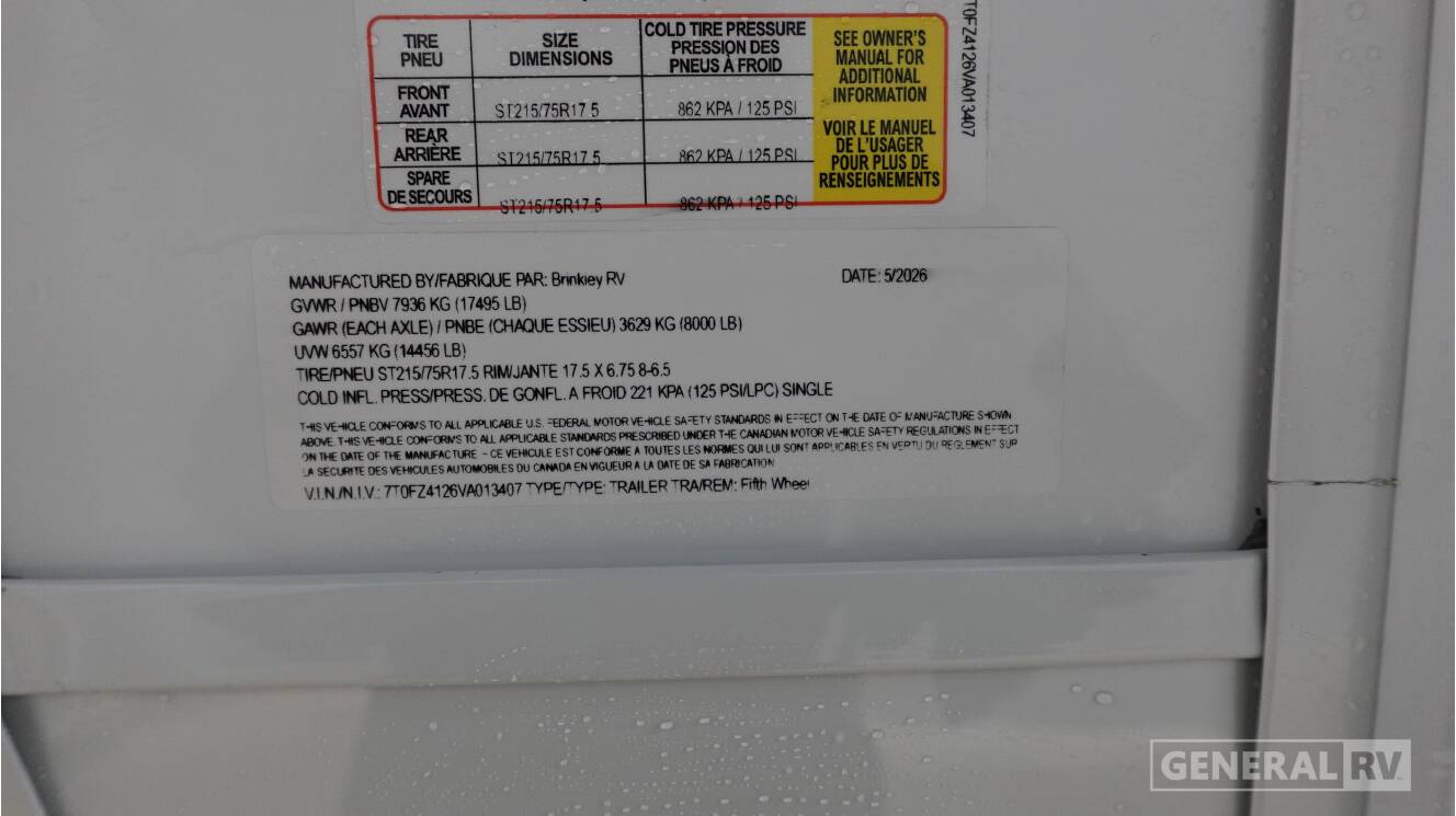 A photo of this 2027 Brinkley MODEL Z 3515
