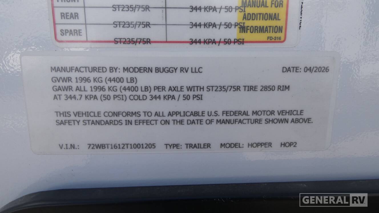 A photo of this 2026 Modern Buggy HOPPER HOP2
