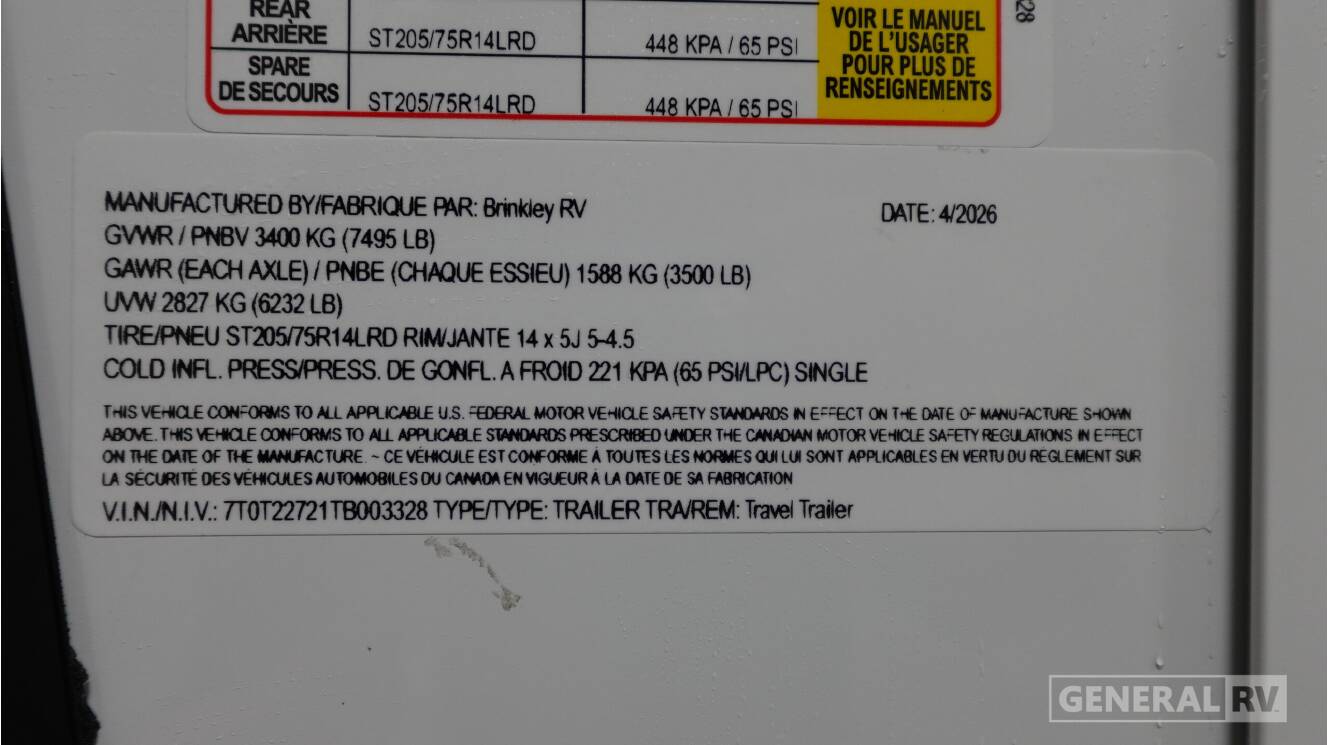 A photo of this 2026 Brinkley Model Ix 23X