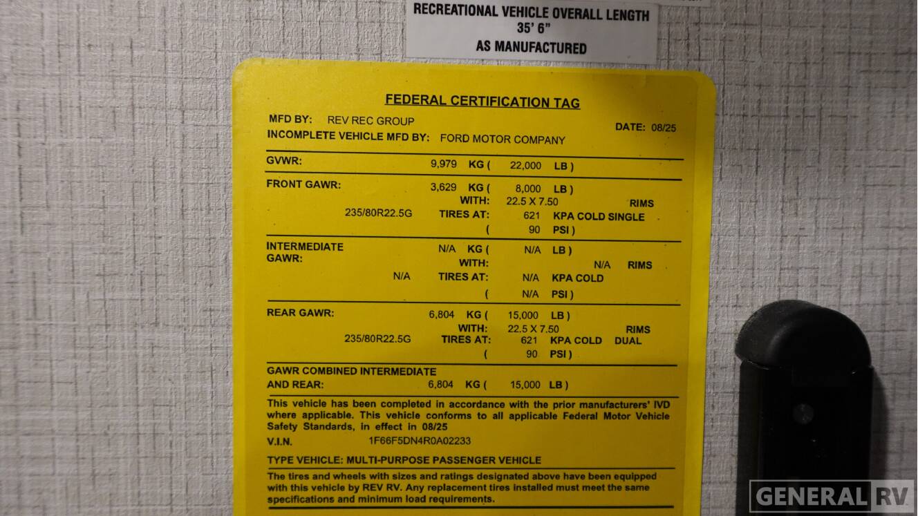A photo of this 2026 Fleetwood FORTIS 34MB