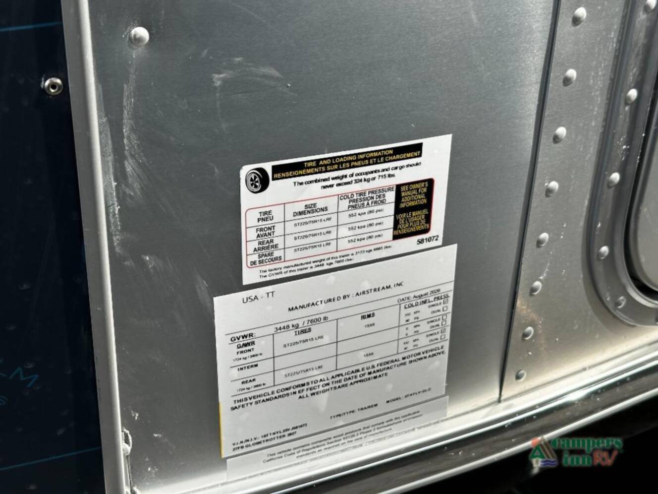 A photo of this 2027 Airstream Globetrotter 27FBT