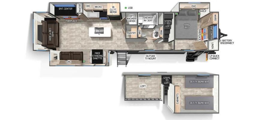 2027 Forest River Cherokee Timberwolf Destination 39DL in mansfield OH