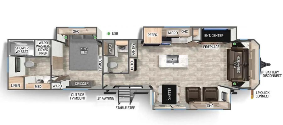 2027 Forest River Cherokee Timberwolf Destination 39NA in mansfield OH