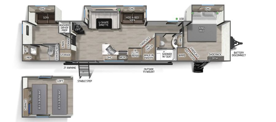 2027 Forest River Cherokee Timberwolf Destination 39DC in mansfield OH